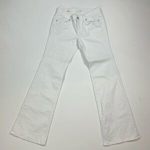 LOFT White Denim Flare Jeans Size 0